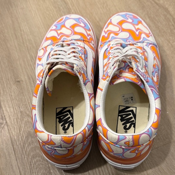 Vans Old Skool Stacked UV Activated Peace Sign Platform Sneakers - Picture 2 of 7